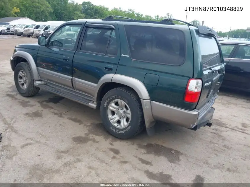 2001 Toyota 4Runner Limited V6 VIN: JT3HN87R010348829 Lot: 42579598