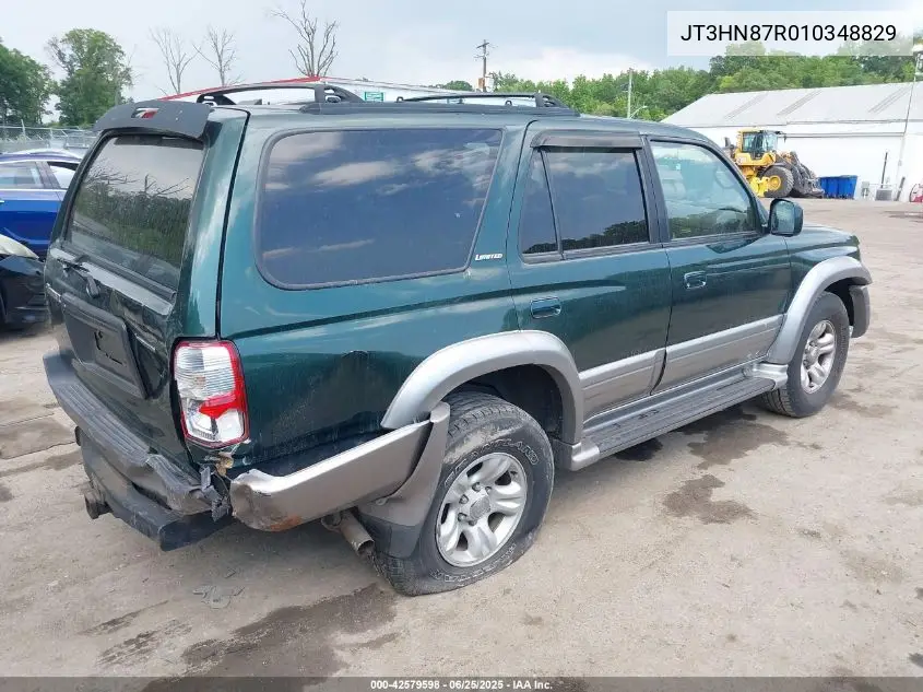 2001 Toyota 4Runner Limited V6 VIN: JT3HN87R010348829 Lot: 42579598