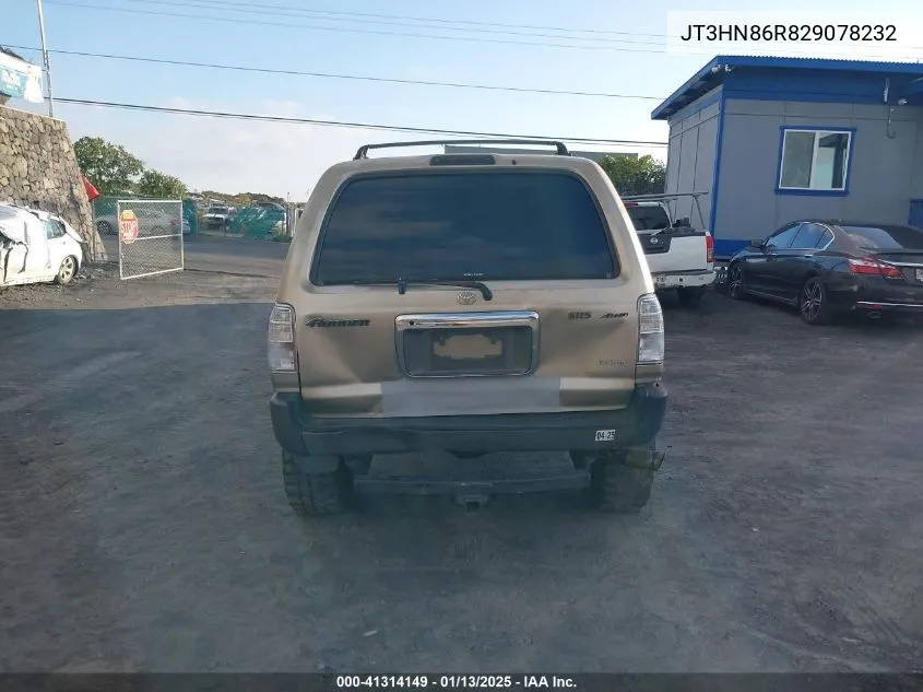 2002 Toyota 4Runner Sr5 V6 VIN: JT3HN86R829078232 Lot: 41314149