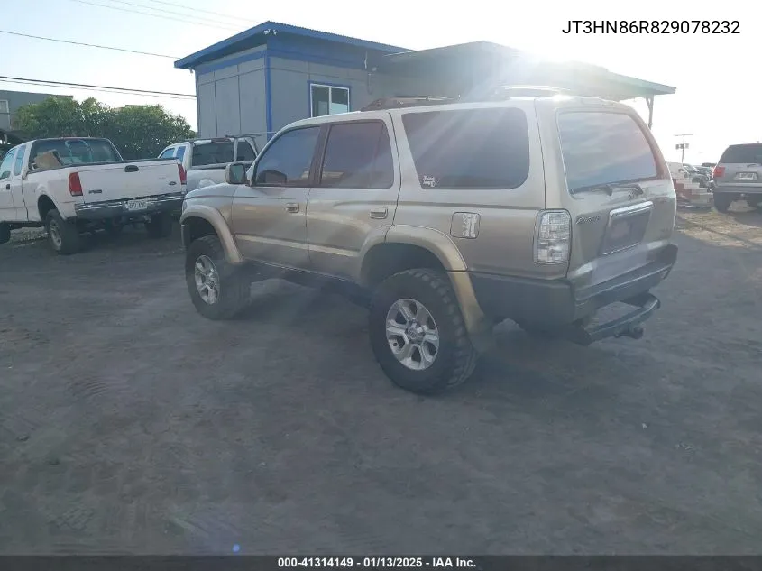 2002 Toyota 4Runner Sr5 V6 VIN: JT3HN86R829078232 Lot: 41314149