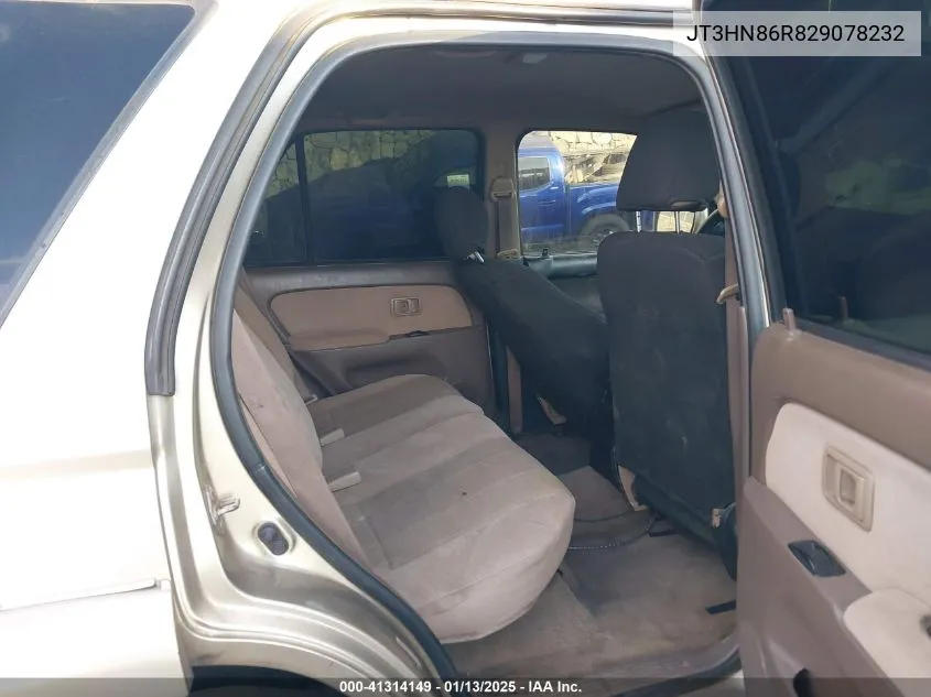 2002 Toyota 4Runner Sr5 V6 VIN: JT3HN86R829078232 Lot: 41314149