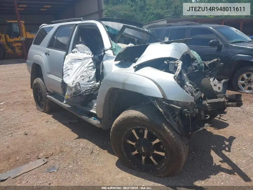 2004 Toyota 4Runner Sr5 V6 VIN: JTEZU14R948011611 Lot: 42608184