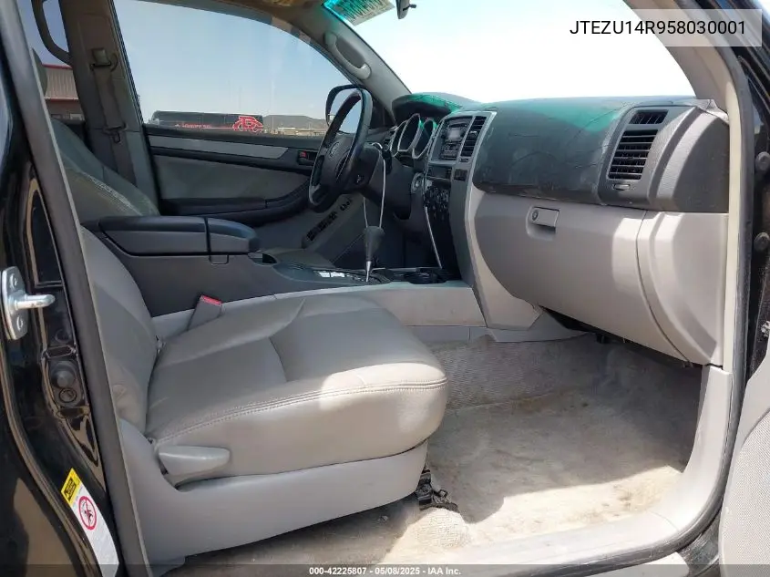 2005 Toyota 4Runner Sr5 V6 VIN: JTEZU14R958030001 Lot: 42225807