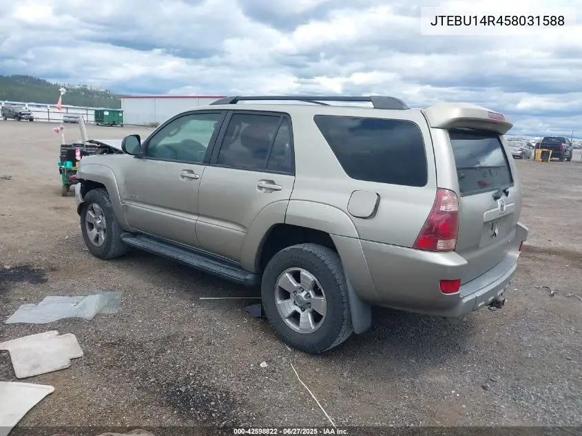 2005 Toyota 4Runner Sr5 V6 VIN: JTEBU14R458031588 Lot: 42598822