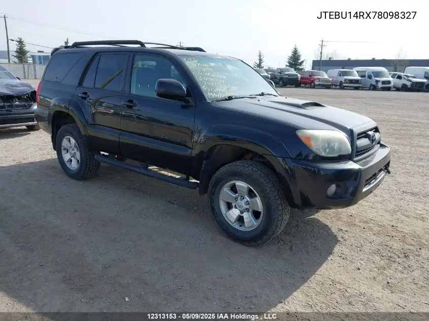 2007 Toyota 4Runner Sr5/Sport VIN: JTEBU14RX78098327 Lot: 12313153