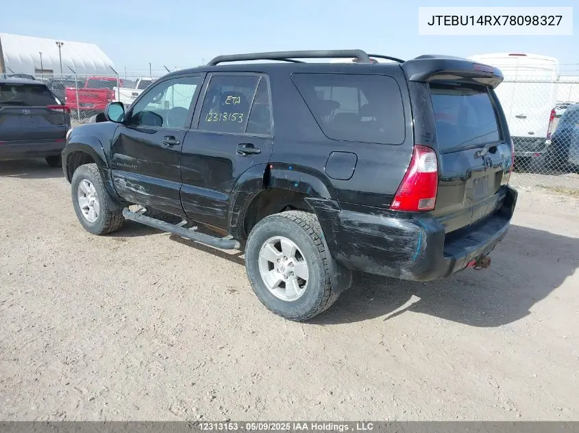 2007 Toyota 4Runner Sr5/Sport VIN: JTEBU14RX78098327 Lot: 12313153