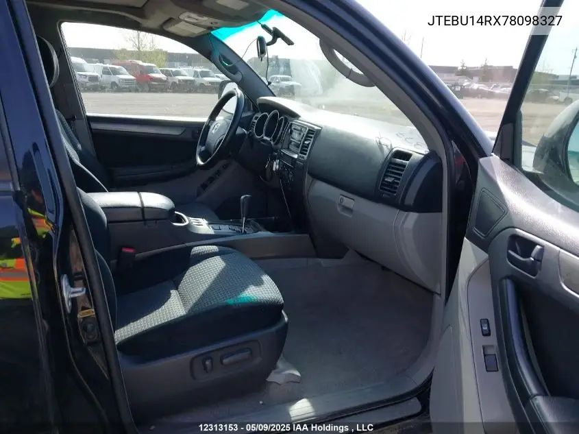 2007 Toyota 4Runner Sr5/Sport VIN: JTEBU14RX78098327 Lot: 12313153