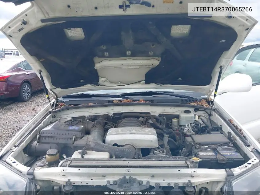 2007 Toyota 4Runner Sport V8 VIN: JTEBT14R370065266 Lot: 42222240