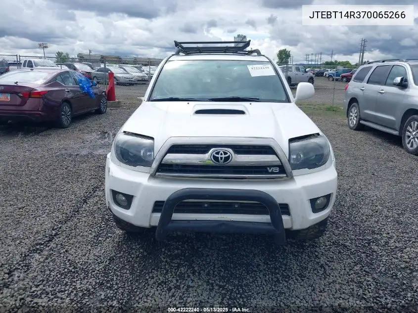 2007 Toyota 4Runner Sport V8 VIN: JTEBT14R370065266 Lot: 42222240