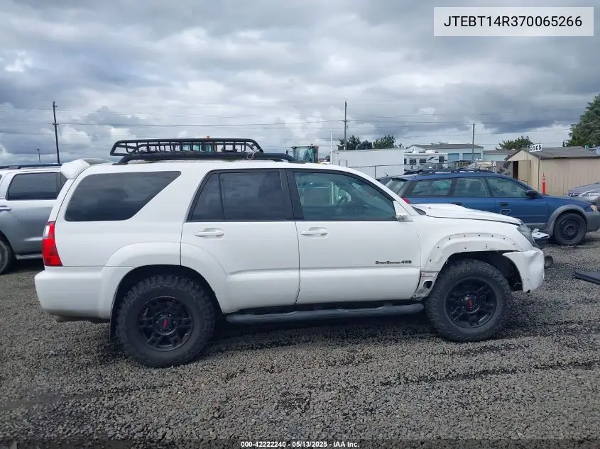 2007 Toyota 4Runner Sport V8 VIN: JTEBT14R370065266 Lot: 42222240
