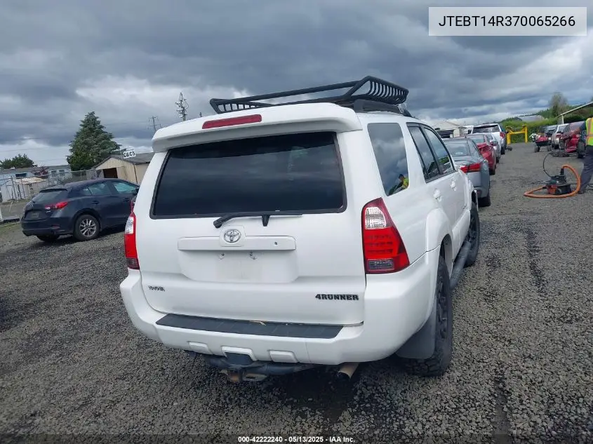 2007 Toyota 4Runner Sport V8 VIN: JTEBT14R370065266 Lot: 42222240