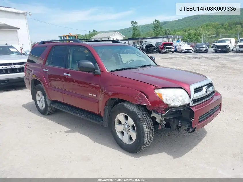 jtebu14r08k009336 JTEBU14R08K009336 2008 Toyota 4Runner Sr5
