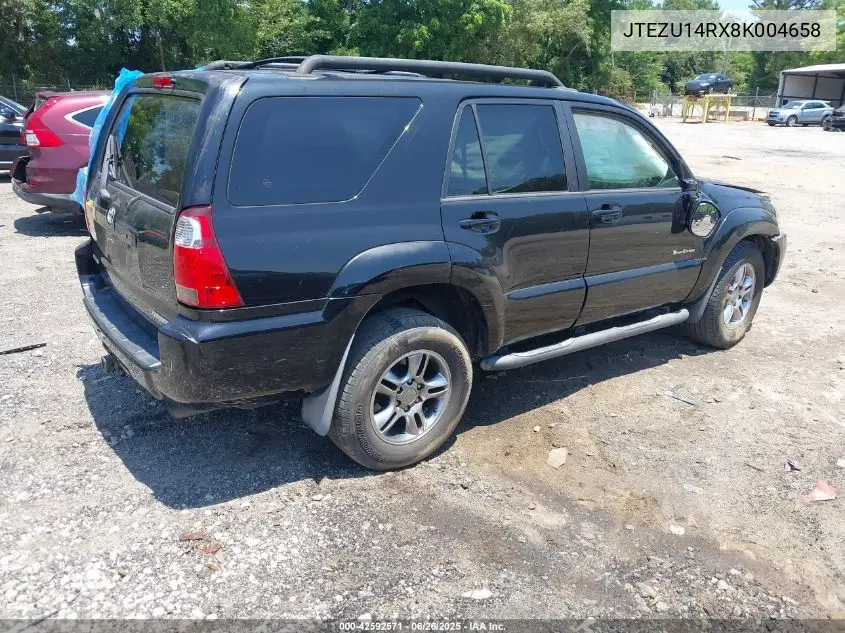 2008 Toyota 4Runner Sport V6 VIN: JTEZU14RX8K004658 Lot: 42592571