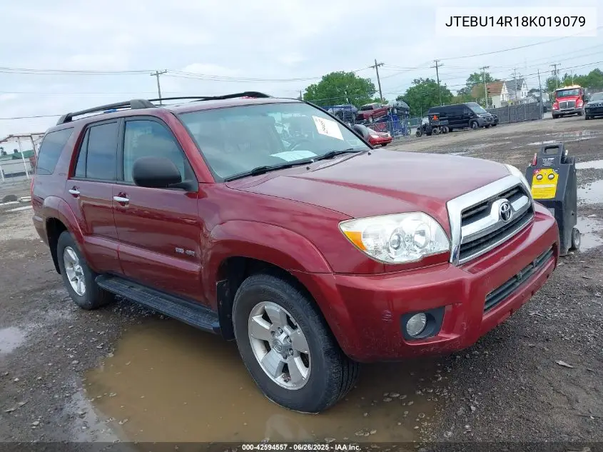 2008 Toyota 4Runner Sr5 V6 VIN: JTEBU14R18K019079 Lot: 42594557
