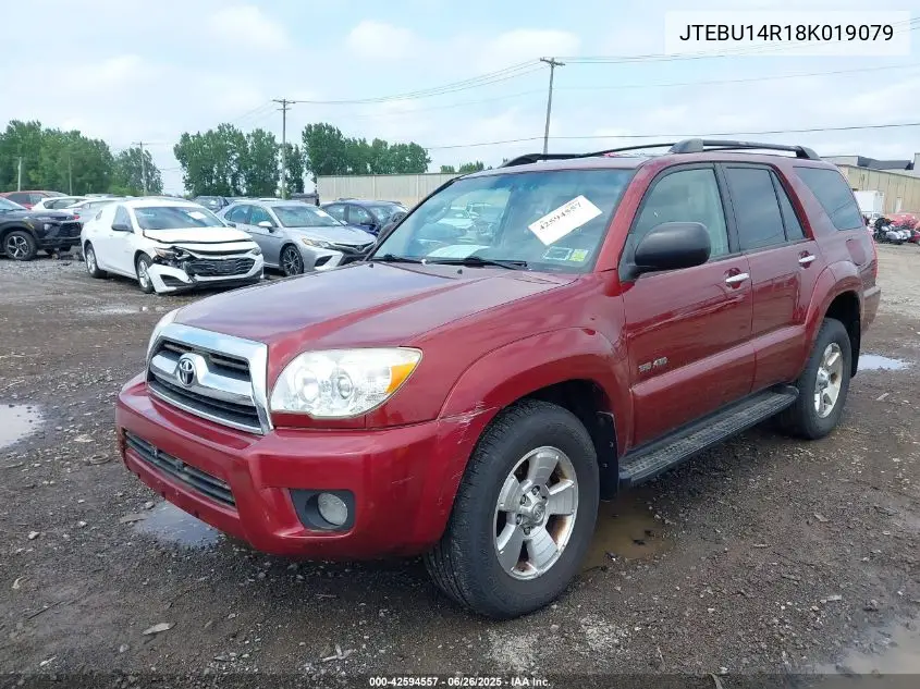 2008 Toyota 4Runner Sr5 V6 VIN: JTEBU14R18K019079 Lot: 42594557