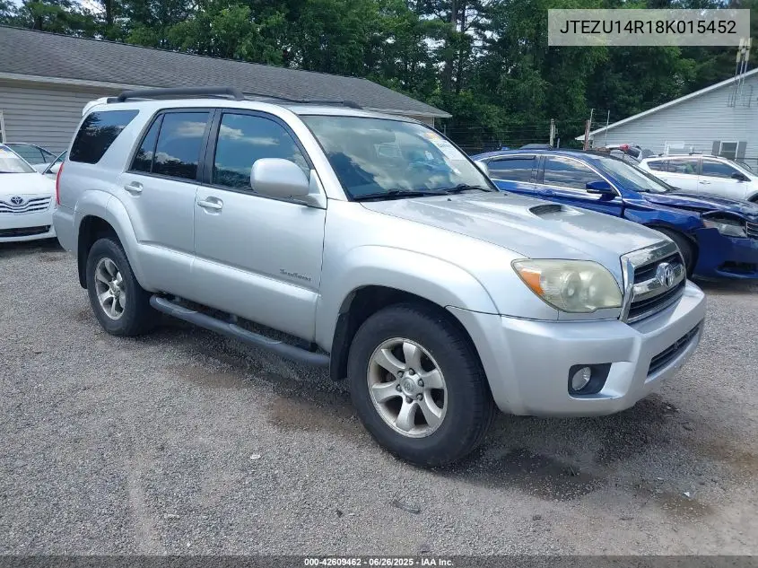 2008 Toyota 4Runner Sport V6 VIN: JTEZU14R18K015452 Lot: 42609462