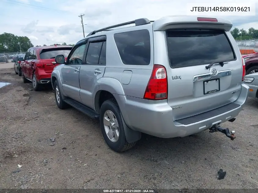 2008 Toyota 4Runner Sr5 V6 VIN: JTEBU14R58K019621 Lot: 42770617