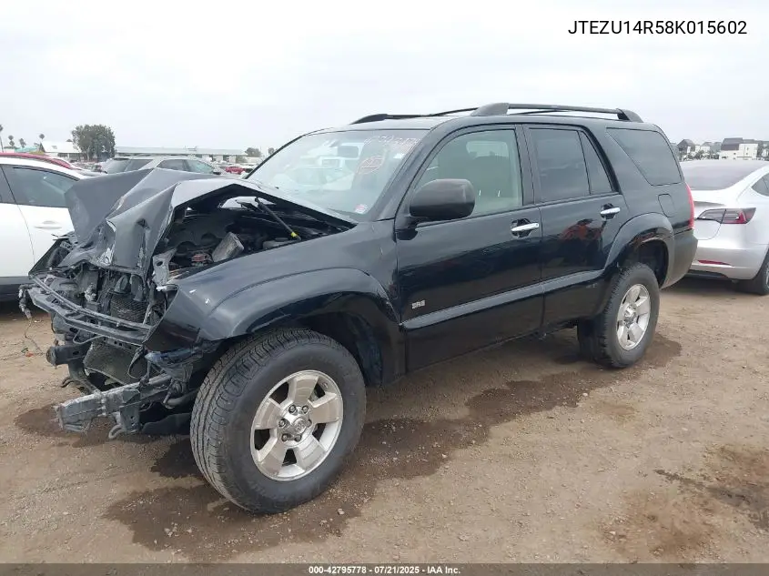 2008 Toyota 4Runner Sr5/Sport VIN: JTEZU14R58K015602 Lot: 42795778