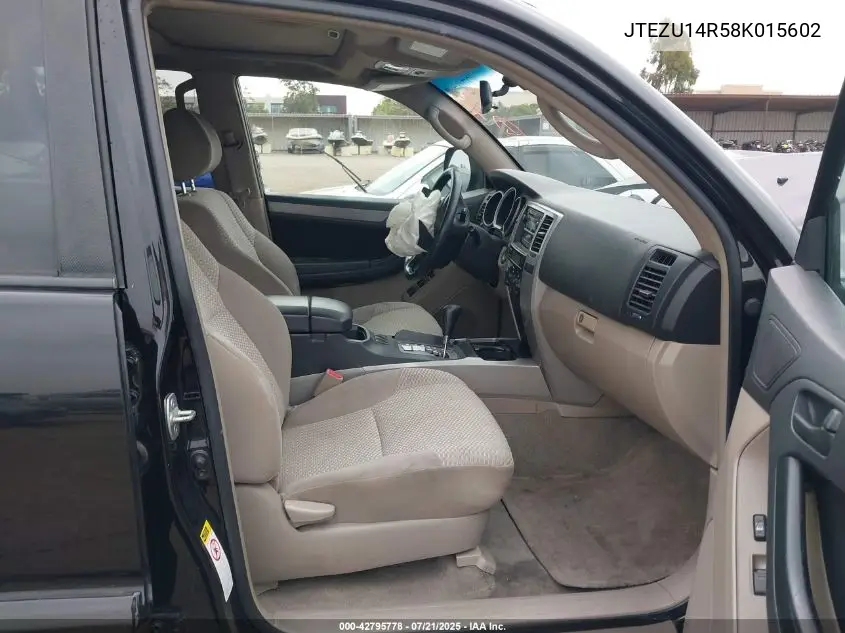 2008 Toyota 4Runner Sr5/Sport VIN: JTEZU14R58K015602 Lot: 42795778
