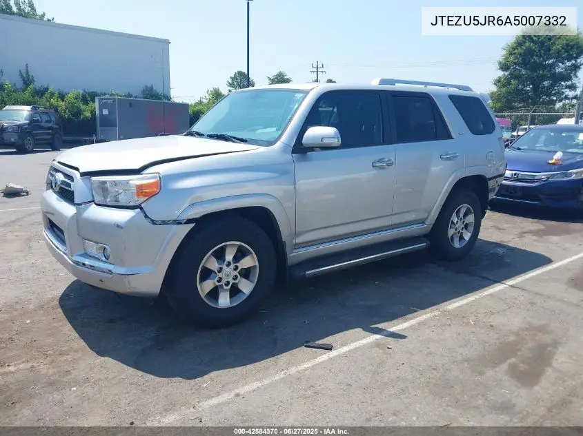 2010 Toyota 4Runner Sr5 V6 VIN: JTEZU5JR6A5007332 Lot: 42584370