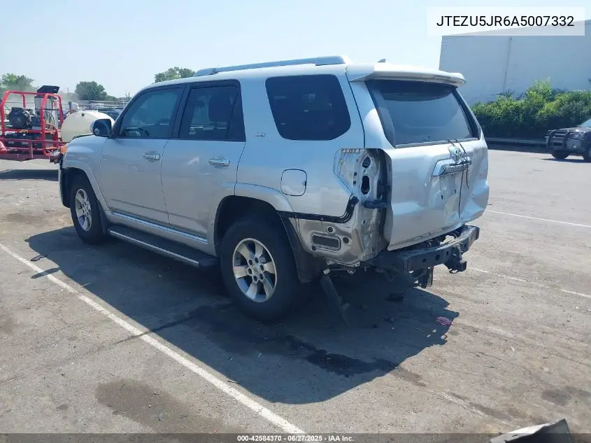 2010 Toyota 4Runner Sr5 V6 VIN: JTEZU5JR6A5007332 Lot: 42584370