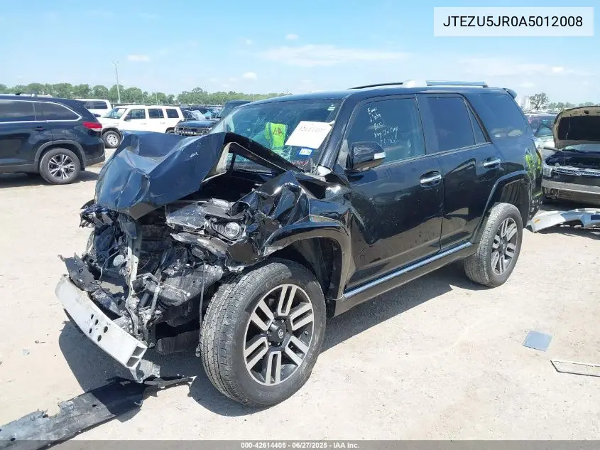 2010 Toyota 4Runner Sr5 V6 VIN: JTEZU5JR0A5012008 Lot: 42614405