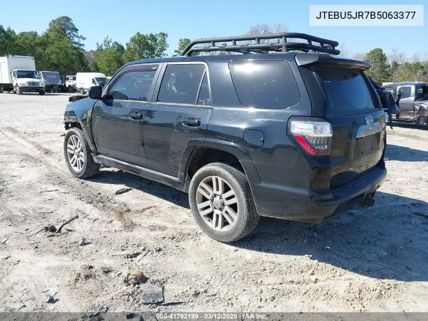 2011 Toyota 4Runner Limited V6 VIN: JTEBU5JR7B5063377 Lot: 41792199