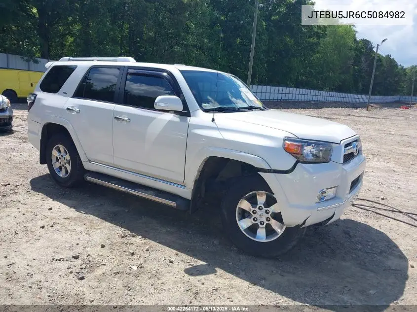 2012 Toyota 4Runner Sr5 VIN: JTEBU5JR6C5084982 Lot: 42264172