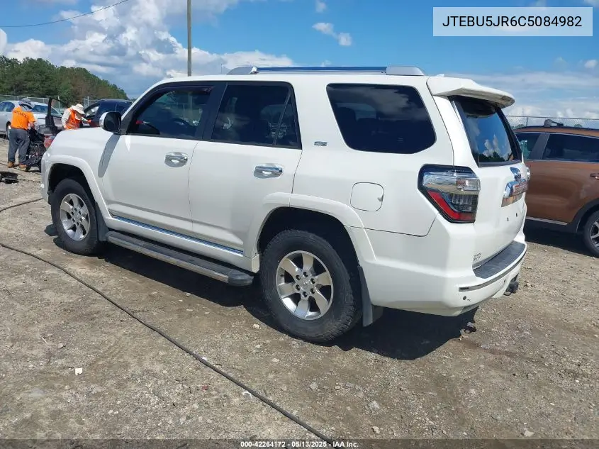 2012 Toyota 4Runner Sr5 VIN: JTEBU5JR6C5084982 Lot: 42264172