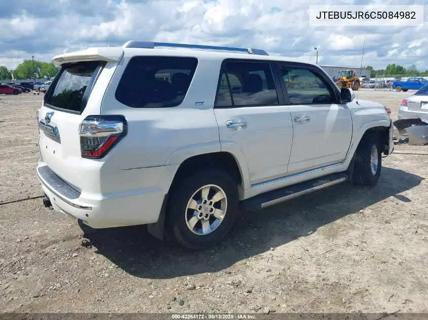 2012 Toyota 4Runner Sr5 VIN: JTEBU5JR6C5084982 Lot: 42264172