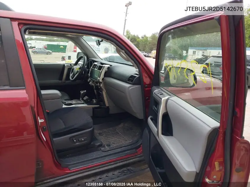 2013 Toyota 4Runner Sr5 V6 VIN: JTEBU5JR2D5142670 Lot: 12355158
