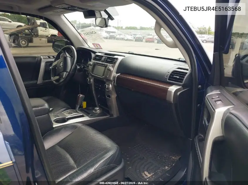 2014 Toyota 4Runner Limited VIN: JTEBU5JR4E5163568 Lot: 42601845