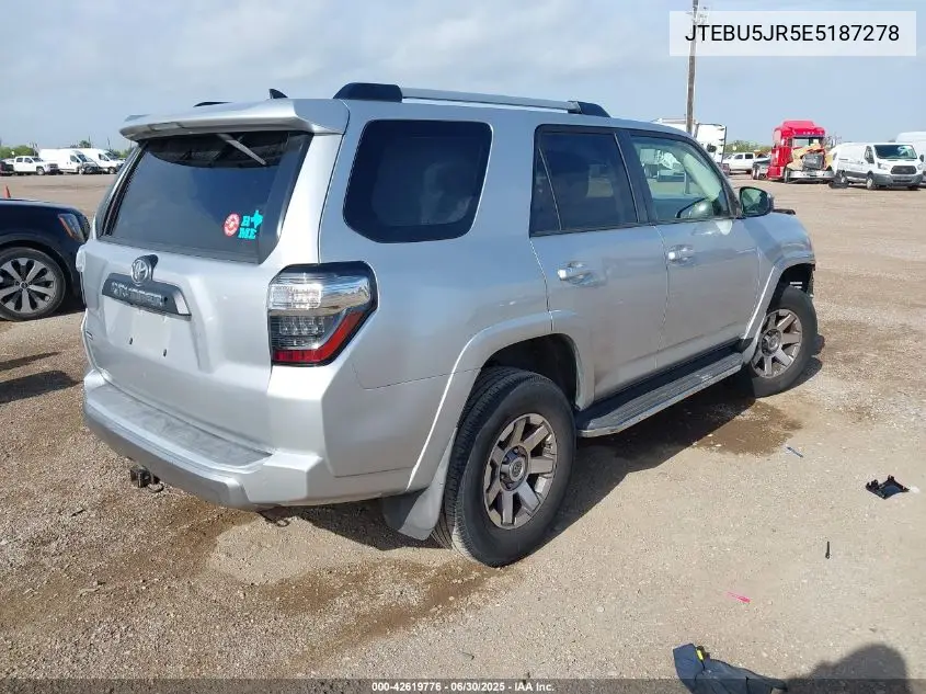 2014 Toyota 4Runner Trail VIN: JTEBU5JR5E5187278 Lot: 42619776