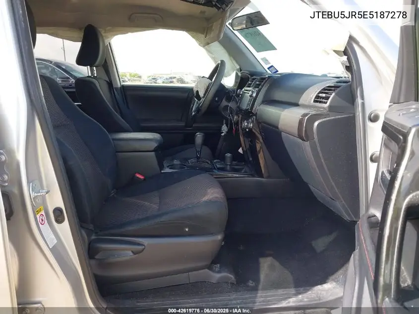 2014 Toyota 4Runner Trail VIN: JTEBU5JR5E5187278 Lot: 42619776