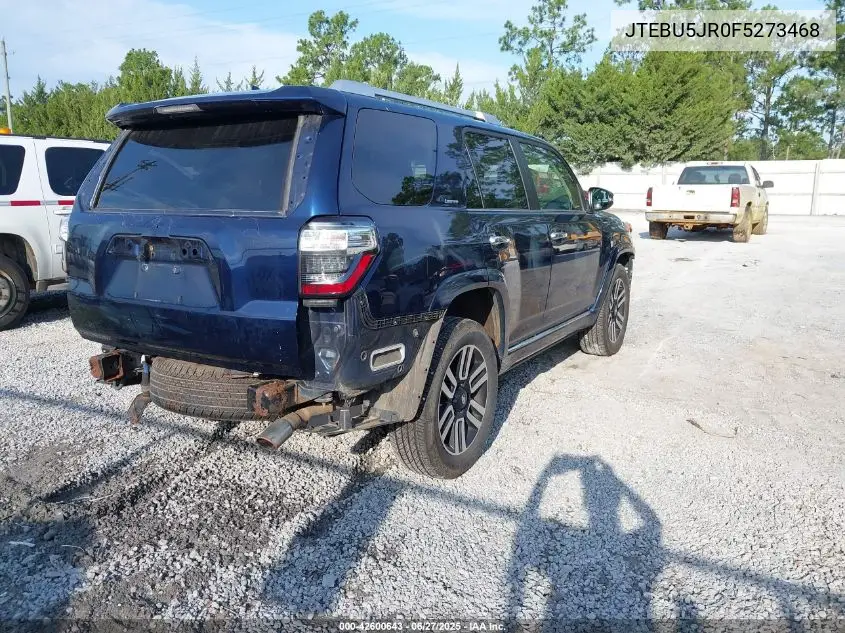 2015 Toyota 4Runner Sr5/Limited/Trail/Trd Pro VIN: JTEBU5JR0F5273468 Lot: 42600643