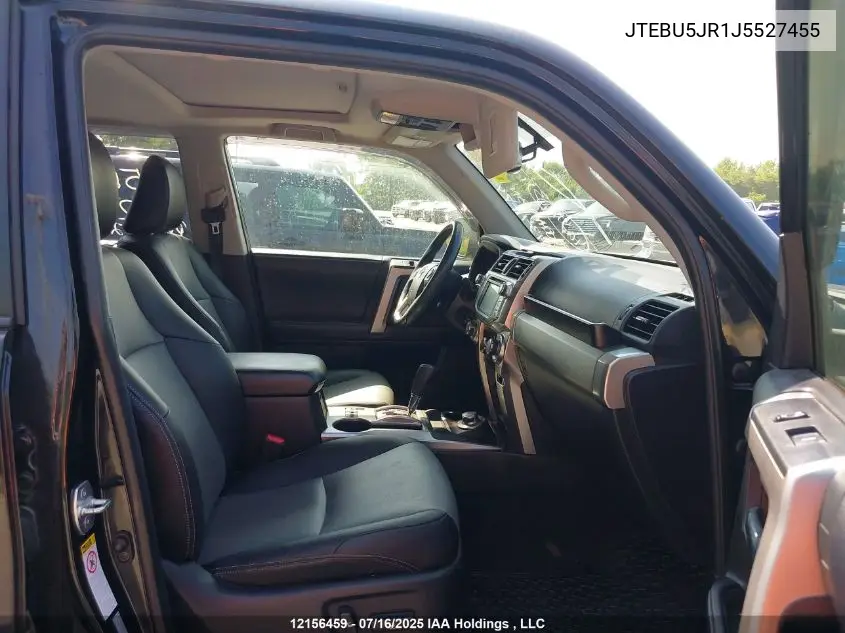 2018 Toyota 4Runner Sr5 Prem/Ltdl/Trail/Trd VIN: JTEBU5JR1J5527455 Lot: 12156459