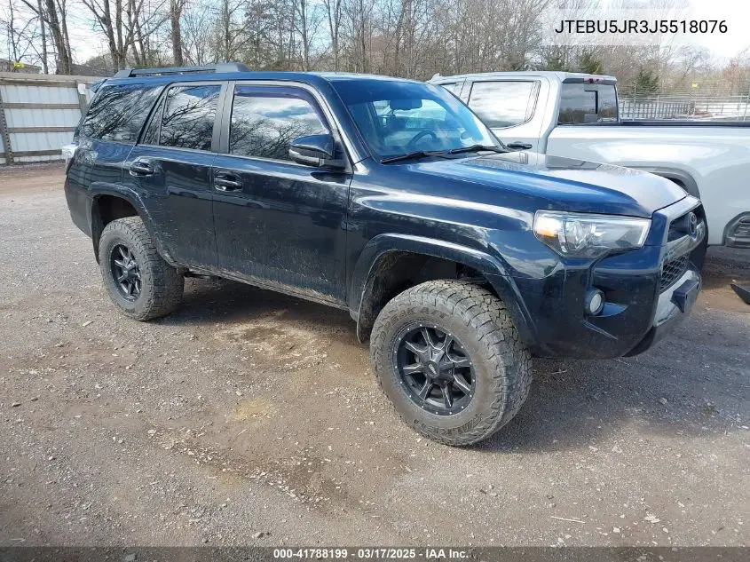 2018 Toyota 4Runner Sr5 Premium VIN: JTEBU5JR3J5518076 Lot: 41788199