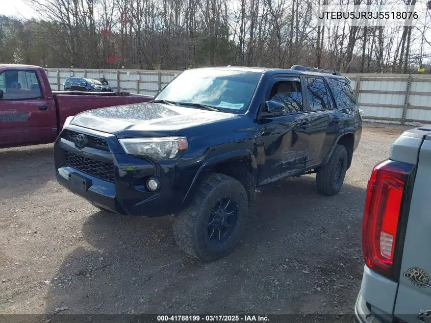 2018 Toyota 4Runner Sr5 Premium VIN: JTEBU5JR3J5518076 Lot: 41788199
