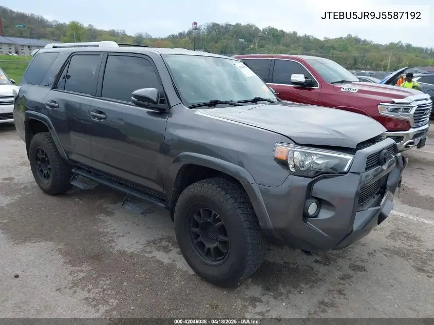 2018 Toyota 4Runner Sr5 Premium VIN: JTEBU5JR9J5587192 Lot: 42046038