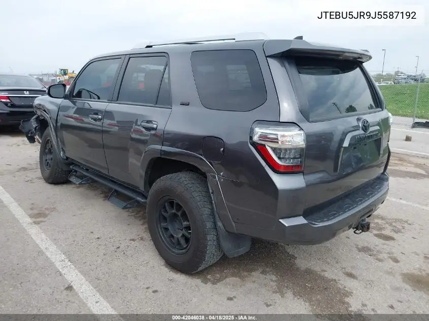 2018 Toyota 4Runner Sr5 Premium VIN: JTEBU5JR9J5587192 Lot: 42046038