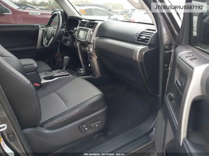 2018 Toyota 4Runner Sr5 Premium VIN: JTEBU5JR9J5587192 Lot: 42046038