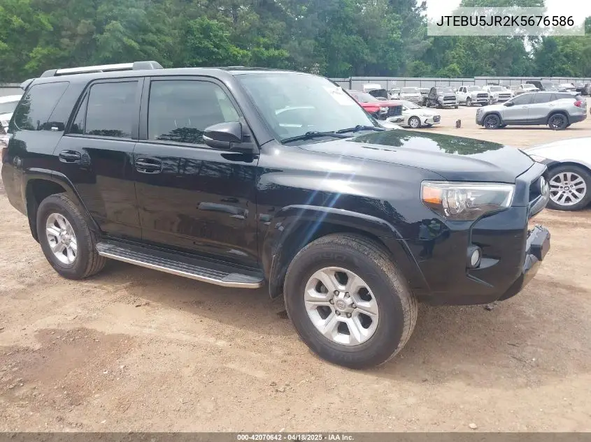 2019 Toyota 4Runner VIN: JTEBU5JR2K5676586 Lot: 42070642