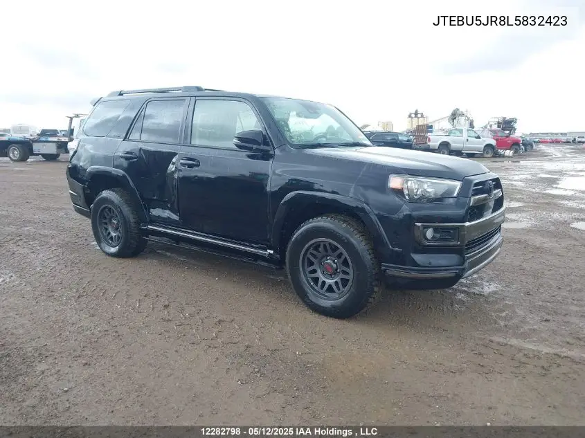 2020 Toyota 4Runner VIN: JTEBU5JR8L5832423 Lot: 12282798
