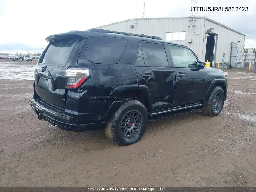 2020 Toyota 4Runner VIN: JTEBU5JR8L5832423 Lot: 12282798