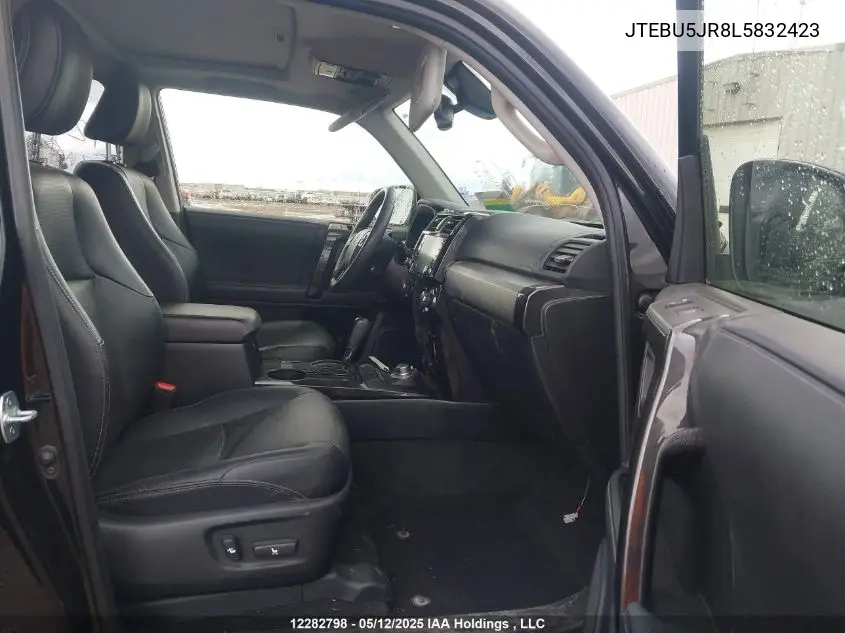2020 Toyota 4Runner VIN: JTEBU5JR8L5832423 Lot: 12282798