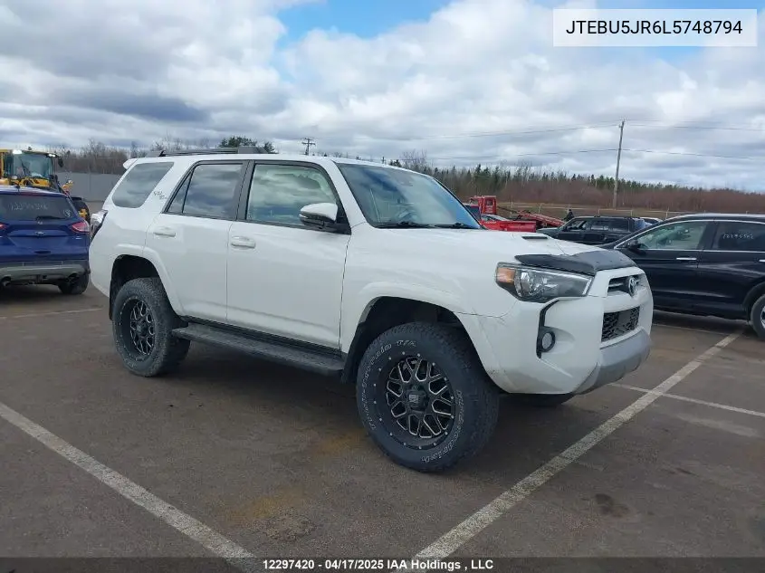 2020 Toyota 4Runner VIN: JTEBU5JR6L5748794 Lot: 12297420