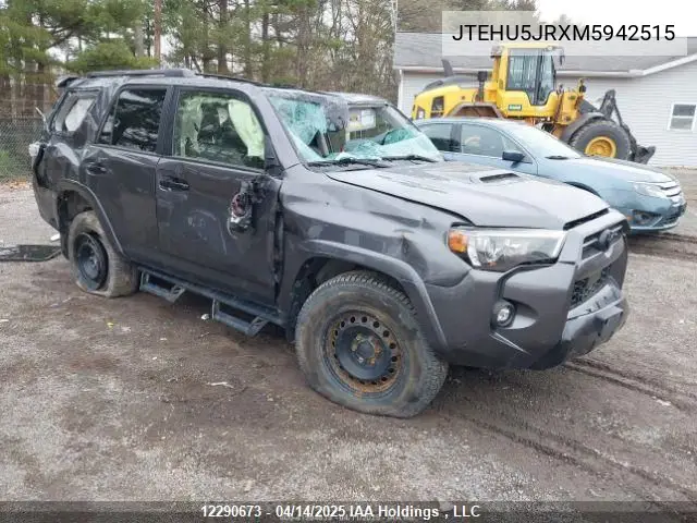 2021 Toyota 4Runner VIN: JTEHU5JRXM5942515 Lot: 12290673