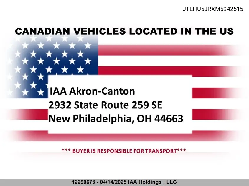 2021 Toyota 4Runner VIN: JTEHU5JRXM5942515 Lot: 12290673
