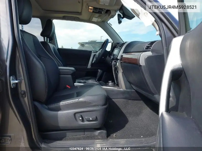 2021 Toyota 4Runner Trail/Sr5/Sr5 Premium/Limited/Night Shade VIN: JTEKU5JR4M5928521 Lot: 12347624