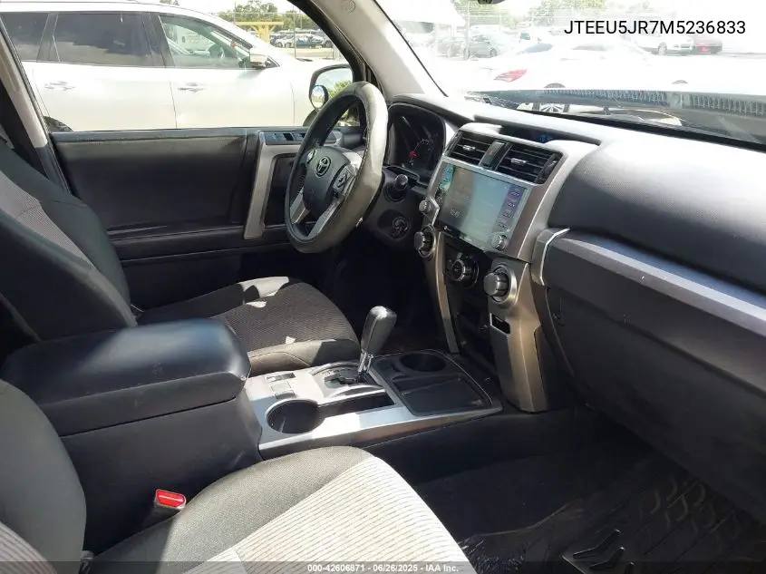 2021 Toyota 4Runner Sr5 VIN: JTEEU5JR7M5236833 Lot: 42606871